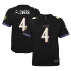 Silnrao B.Ravens #4 Zay Flowers Player Fashion Black Game Stitched Jerseys
