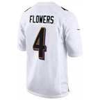 Silnrao B.Ravens #4 Zay Flowers Player Fashion White Game Stitched Jerseys
