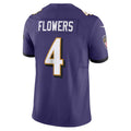 Silnrao B.Ravens #4 Zay Flowers Player Vapor F.U.S.E. Limited Purple Stitched Jerseys