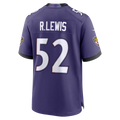 Silnrao B.Ravens #52 Ray Lewis Purple Team Retired Player Game Stitched Jerseys
