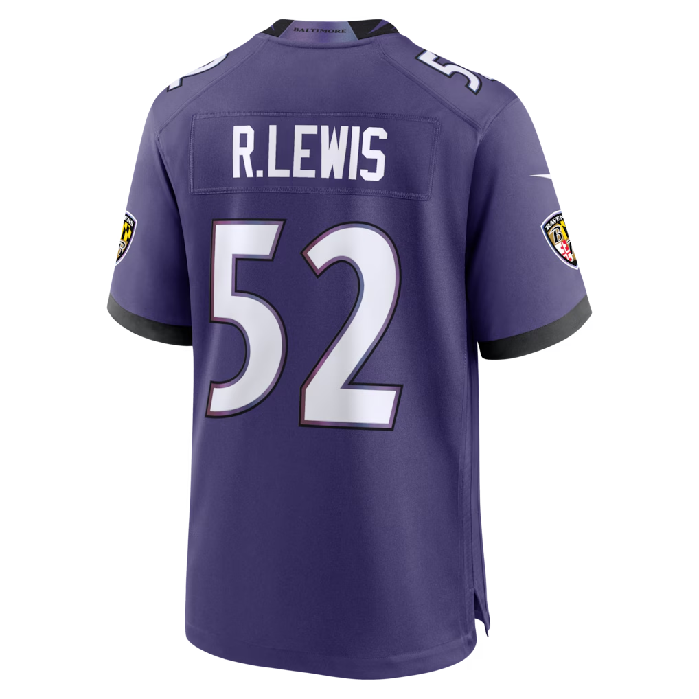Silnrao B.Ravens #52 Ray Lewis Purple Team Retired Player Game Stitched Jerseys