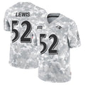 Silnrao B.Ravens #52 Ray Lewis Player Arctic Camo Salute to Service Limited Stitched Jerseys