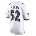 Silnrao B.Ravens #52 Ray Lewis Player White Home  Stitched Jerseys