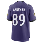 Silnrao B.Ravens #89 Mark Andrews Purple Team Game Stitched Jerseys