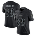 Silnrao B.Ravens #89 Mark Andrews Player RFLCTV Limited Black Stitched Jerseys