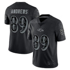 Silnrao B.Ravens #89 Mark Andrews Player RFLCTV Limited Black Stitched Jerseys