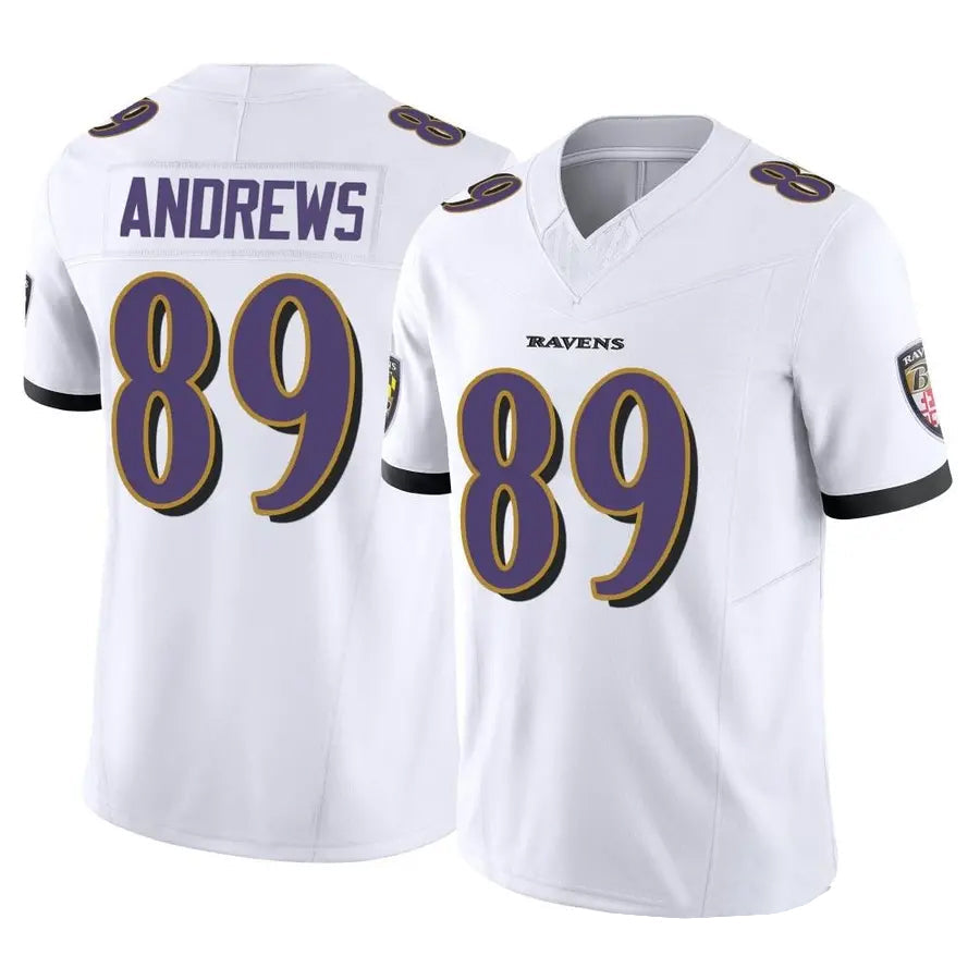 Silnrao B.Ravens #89 Mark Andrews Player White Vapor F.U.S.E. Limited  Stitched Jerseys