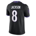 Silnrao B.Ravens #8 Lamar Jackson Black Alternate Alternate Vapor F.U.S.E. Stitched Limited Jerseys