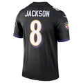 Silnrao B.Ravens #8 Lamar Jackson Player Black Legend Performance Stitched Jerseys