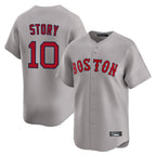 Silnrao B.Red Sox #10 Trevor Story Player Gray Road Limited Home Game Stitched Jerseys1