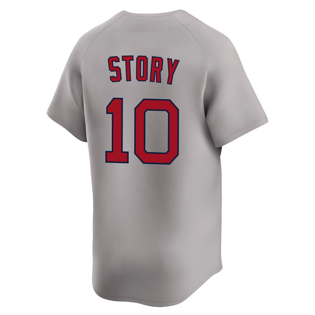 Silnrao B.Red Sox #10 Trevor Story Player Gray Road Limited Home Game Stitched Jerseys