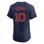 Silnrao B.Red Sox #10 Trevor Story Player Navy Limited Elite Home Game Stitched Jerseys