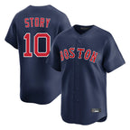 Silnrao B.Red Sox #10 Trevor Story Player Navy Limited Home Game Stitched Jerseys1