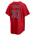 Silnrao B.Red Sox #10 Trevor Story Player Red Home Game Stitched Jerseys