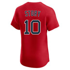 Silnrao B.Red Sox #10 Trevor Story Player Red Limited Elite Home Game Stitched Jerseys