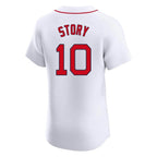 Silnrao B.Red Sox #10 Trevor Story Player White Limited Elite Home Game Stitched Jerseys