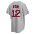 Silnrao B.Red Sox #12 Connor Wong Player Gray Road Home Game Stitched Jerseys
