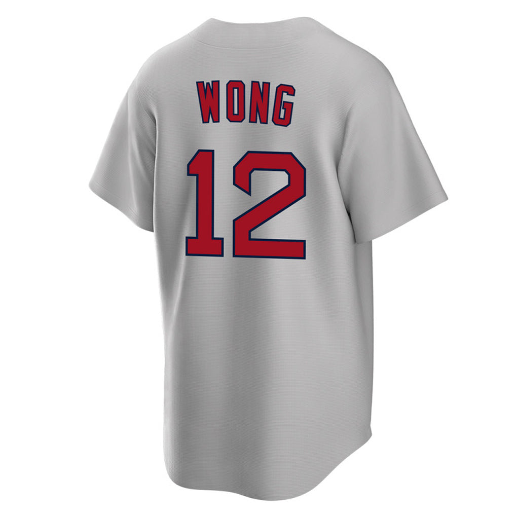 Silnrao B.Red Sox #12 Connor Wong Player Gray Road Home Game Stitched Jerseys