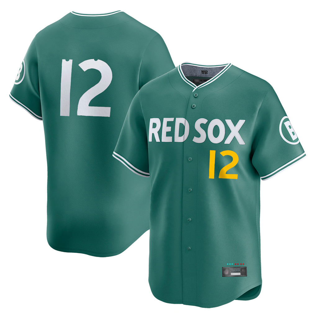 Silnrao B.Red Sox #12 Connor Wong Player Green City Connect Limited Home Game Stitched Jerseys1