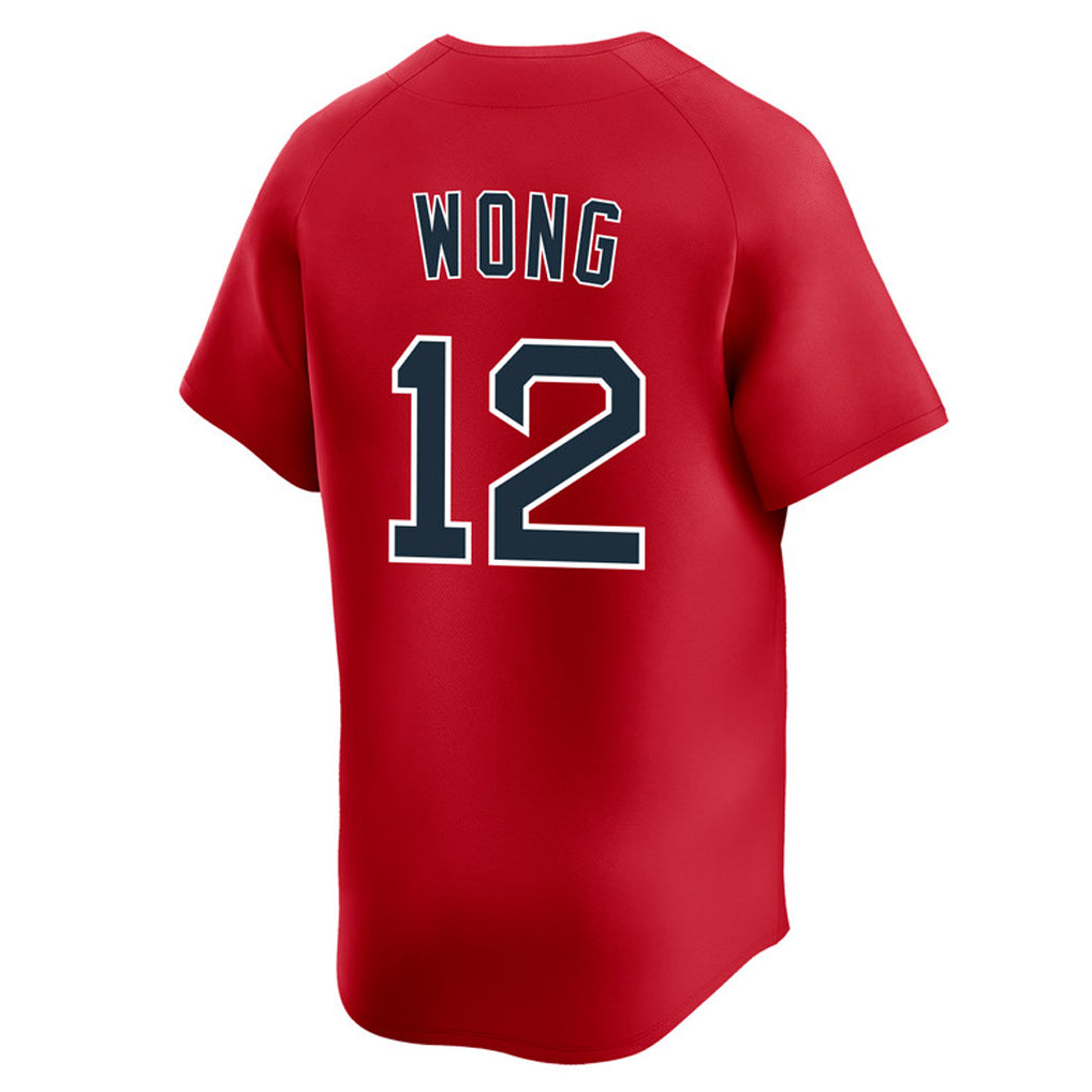 Silnrao B.Red Sox #12 Connor Wong Player Red Limited Home Game Stitched Jerseys