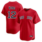 Silnrao B.Red Sox #12 Connor Wong Player Red Limited Home Game Stitched Jerseys1