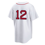 Silnrao B.Red Sox #12 Connor Wong Player White Home Game Stitched Jerseys