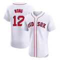 Silnrao B.Red Sox #12 Connor Wong Player White Limited Elite Home Game Stitched Jerseys1