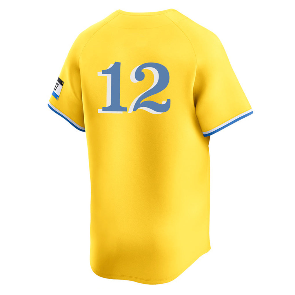 Silnrao B.Red Sox #12 Connor Wong Player Yellow Limited Home Game Stitched Jerseys