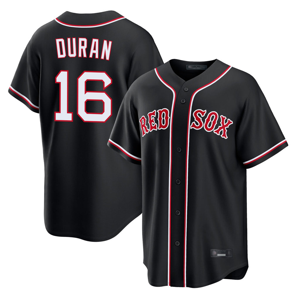 Silnrao B.Red Sox #16 Jarren Duran Player Black Out Home Game Stitched Jerseys