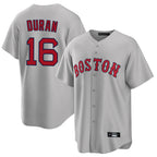 Silnrao B.Red Sox #16 Jarren Duran Player Gray Road Home Game Stitched Jerseys1