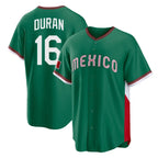 Silnrao B.Red Sox #16 Jarren Duran Player Green Mexico 2026 World Classic Home Game Stitched Jerseys