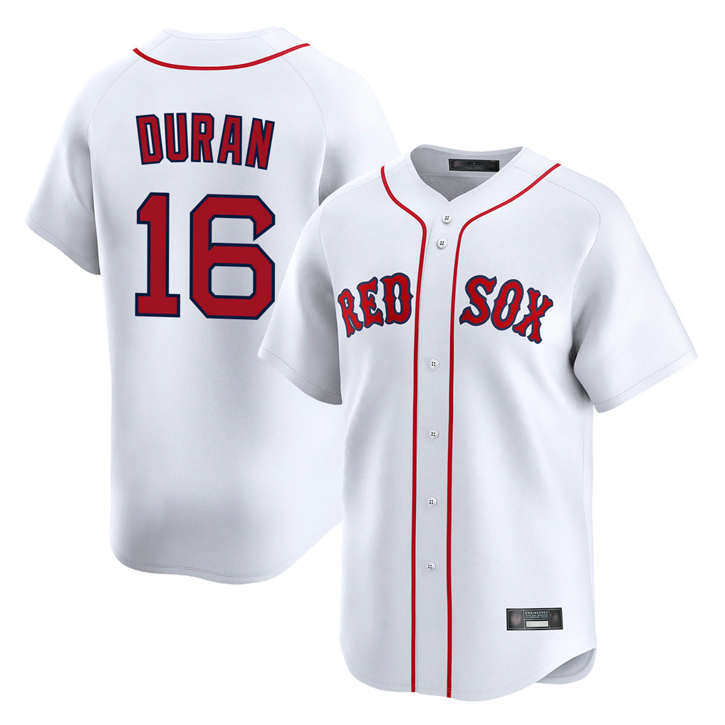 Silnrao B.Red Sox #16 Jarren Duran Player White Limited Home Game Stitched Jerseys1