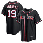 Silnrao B.Red Sox #19 Roman Anthony Player Black Out Home Game Stitched Jerseys