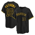 Silnrao B.Red Sox #19 Roman Anthony Player Black Snake Skin City Home Game Stitched Jerseys