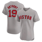Silnrao B.Red Sox #19 Roman Anthony Player Gray Road Limited Elite Home Game Stitched Jerseys1