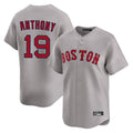 Silnrao B.Red Sox #19 Roman Anthony Player Gray Road Limited Home Game Stitched Jerseys1