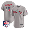Silnrao B.Red Sox #19 Roman Anthony Player Gray Road USA 250 Fourth of July Limited Home Game Stitched Jerseys