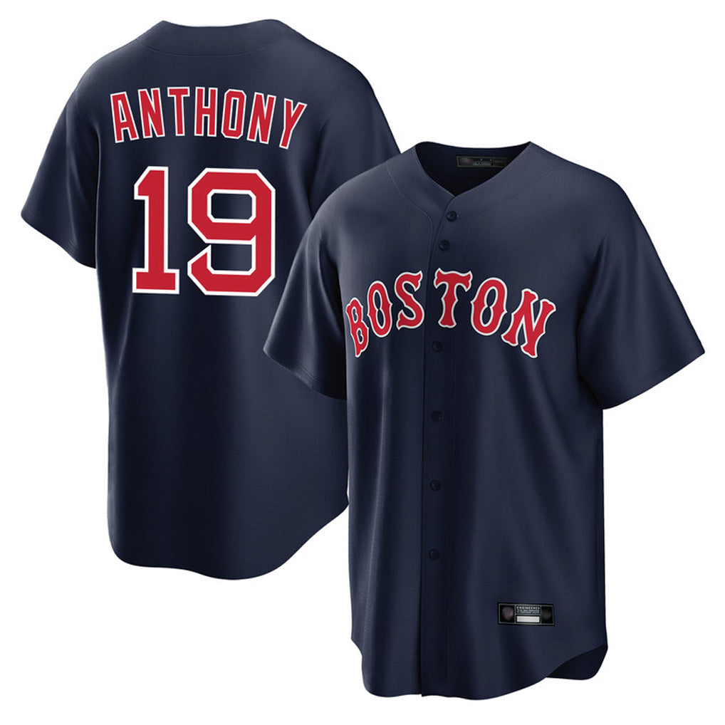Silnrao B.Red Sox #19 Roman Anthony Player Navy Home Game Stitched Jerseys1