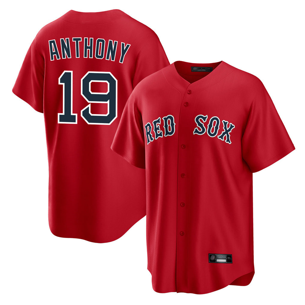 Silnrao B.Red Sox #19 Roman Anthony Player Red Home Game Stitched Jerseys1