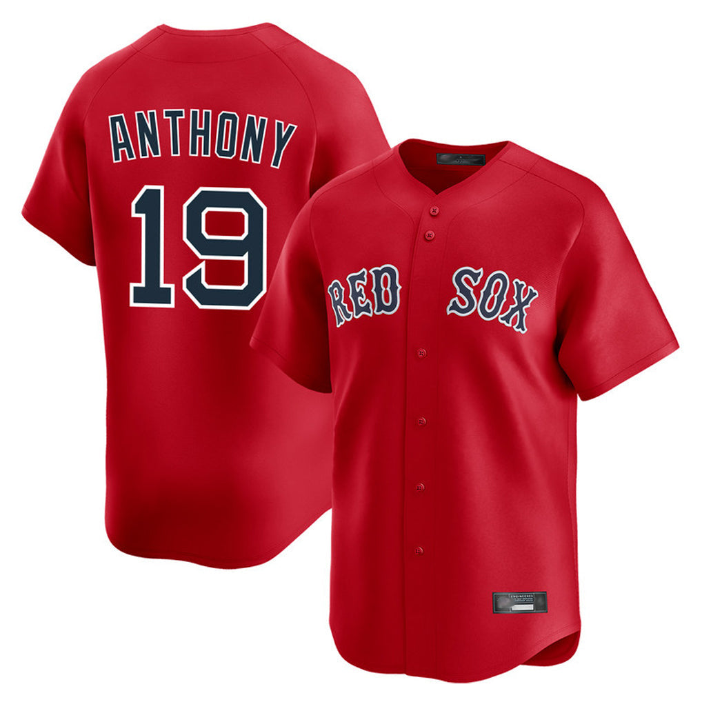 Silnrao B.Red Sox #19 Roman Anthony Player Red Limited Home Game Stitched Jerseys1