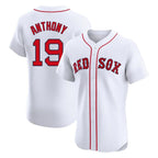 Silnrao B.Red Sox #19 Roman Anthony Player White Limited Elite Home Game Stitched Jerseys1