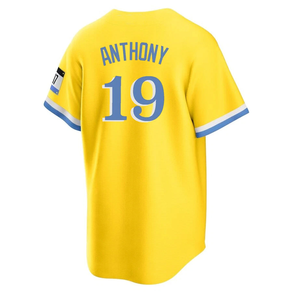 Silnrao B.Red Sox #19 Roman Anthony Player Yellow Home Game Stitched Jerseys