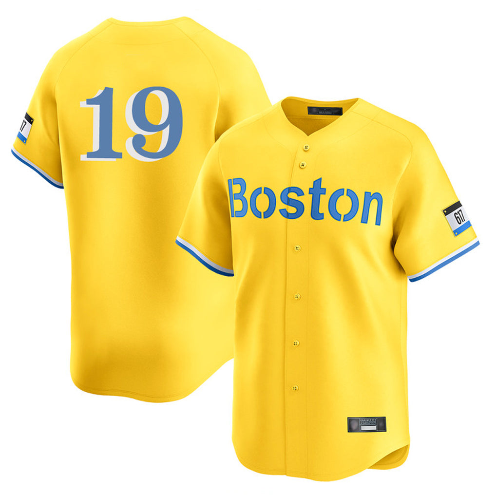 Silnrao B.Red Sox #19 Roman Anthony Player Yellow Limited Home Game Stitched Jerseys1