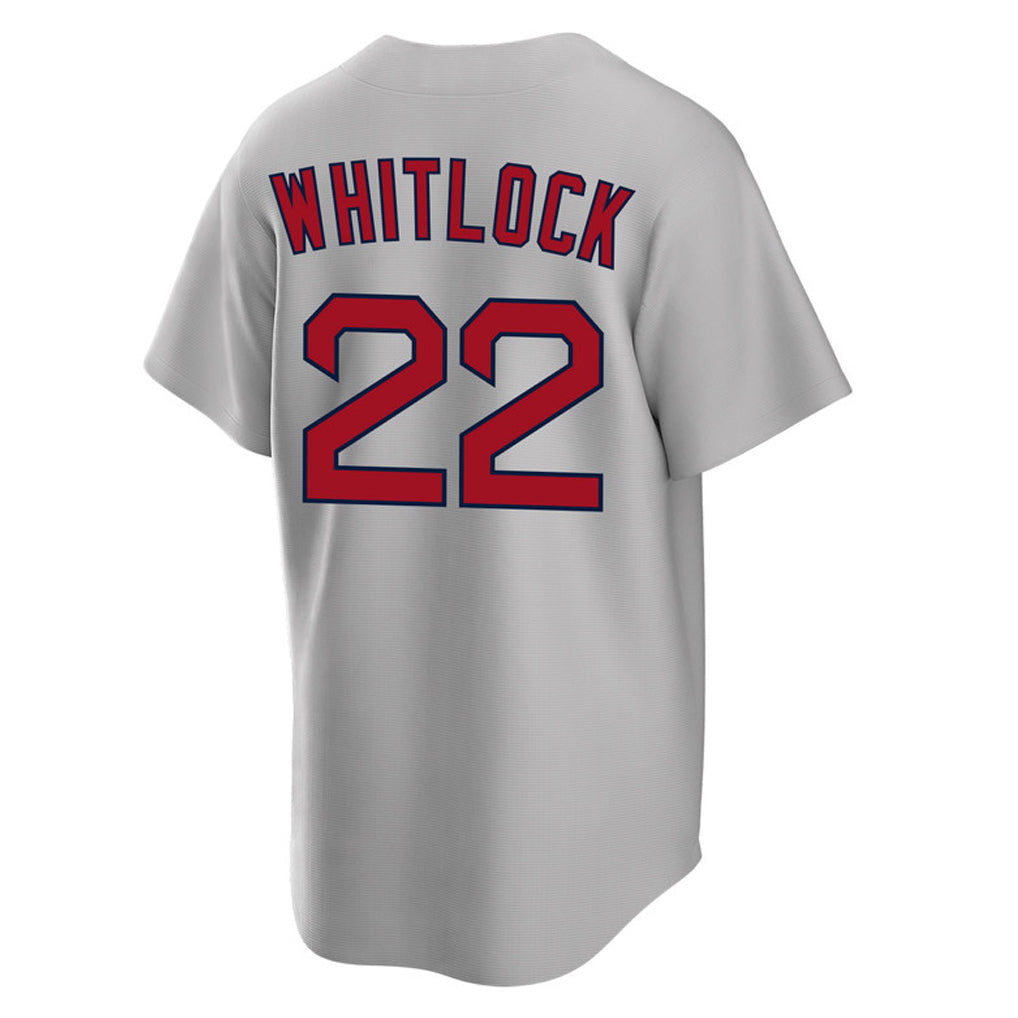 Silnrao B.Red Sox #22 Garrett Whitlock Player Gray Road Home Game Stitched Jerseys