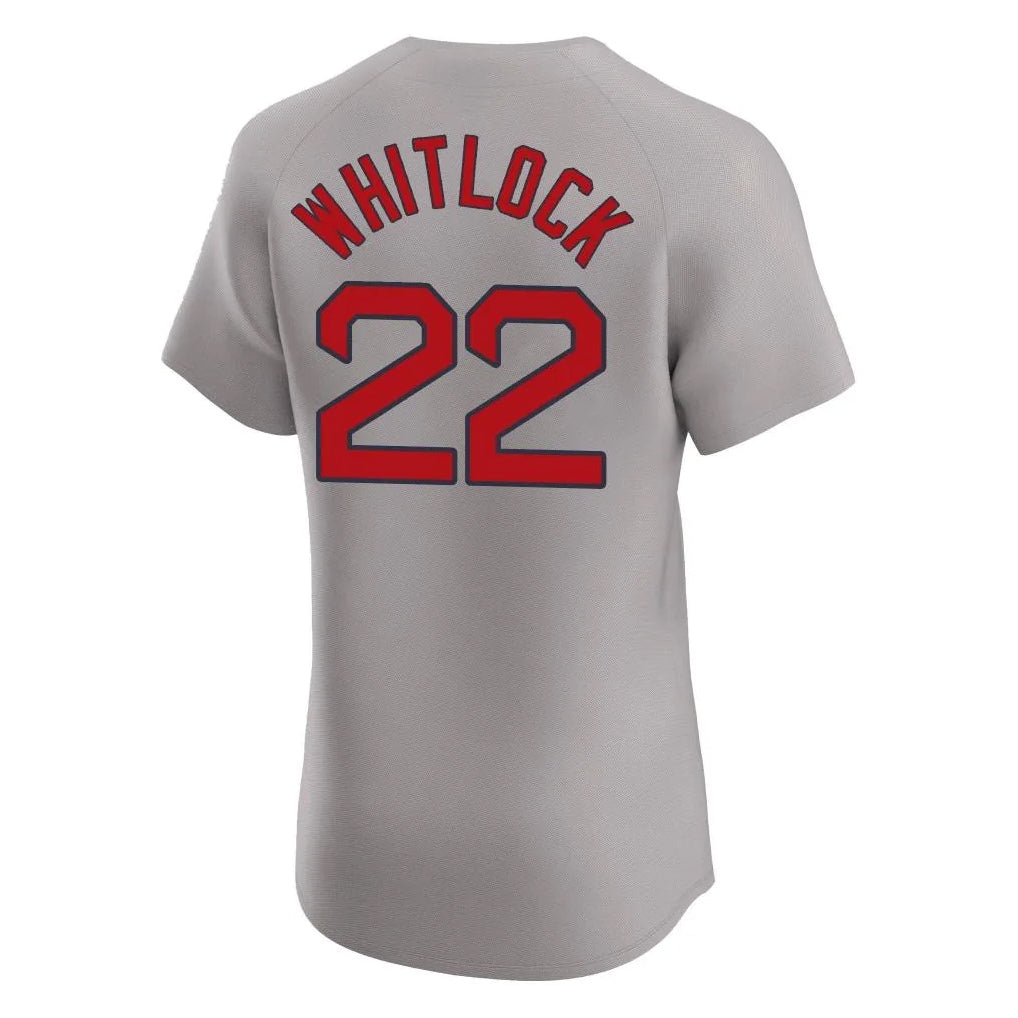 Silnrao B.Red Sox #22 Garrett Whitlock Player Gray Road Home Game Stitched Jerseys1