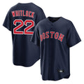 Silnrao B.Red Sox #22 Garrett Whitlock Player Navy Home Game Stitched Jerseys1