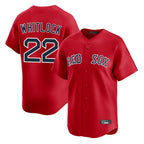 Silnrao B.Red Sox #22 Garrett Whitlock Player Red Limited Home Game Stitched Jerseys1