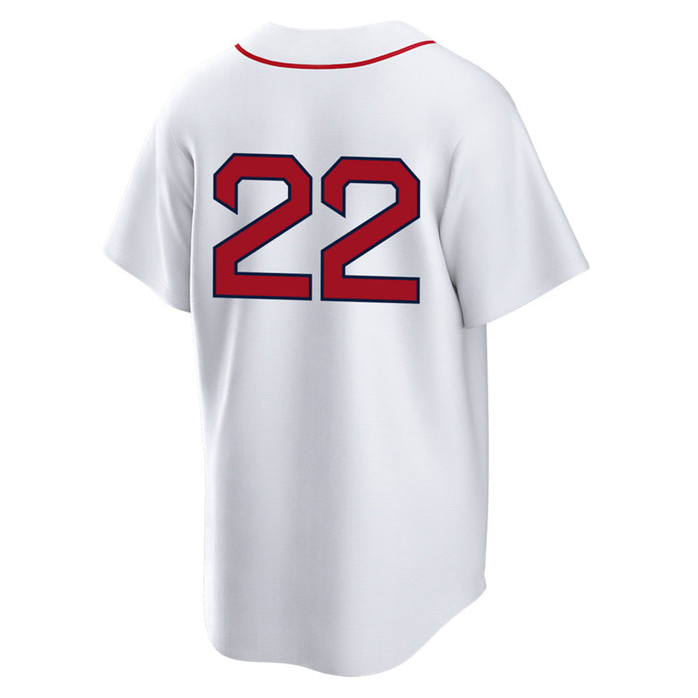 Silnrao B.Red Sox #22 Garrett Whitlock Player White Home Game Stitched Jerseys