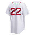 Silnrao B.Red Sox #22 Garrett Whitlock Player White Home Game Stitched Jerseys