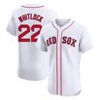 Silnrao B.Red Sox #22 Garrett Whitlock Player White Limited Elite Home Game Stitched Jerseys1